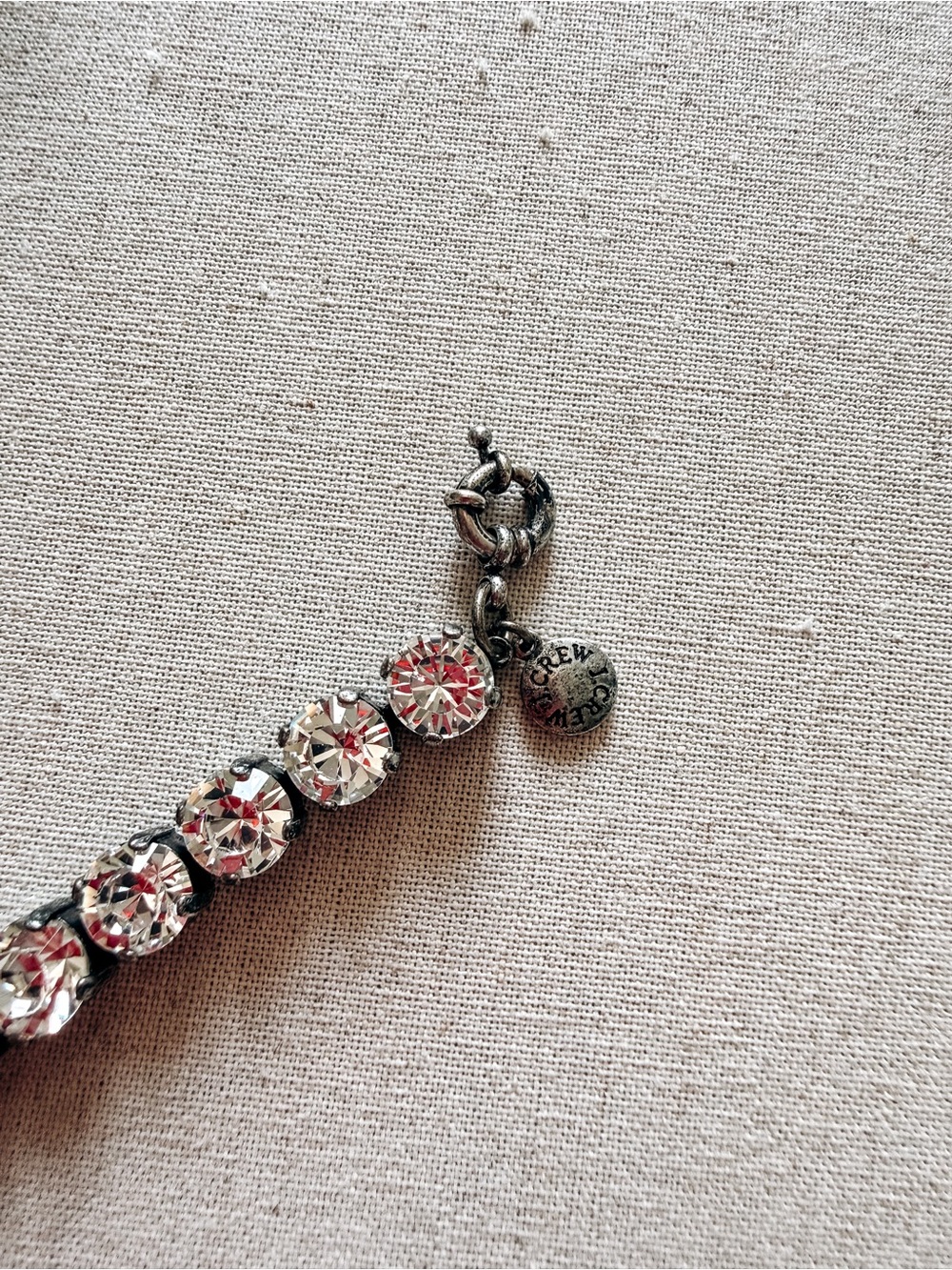 J Crew Crystal Statement Bracelet Silver Rhinestone - Picture 3 of 5